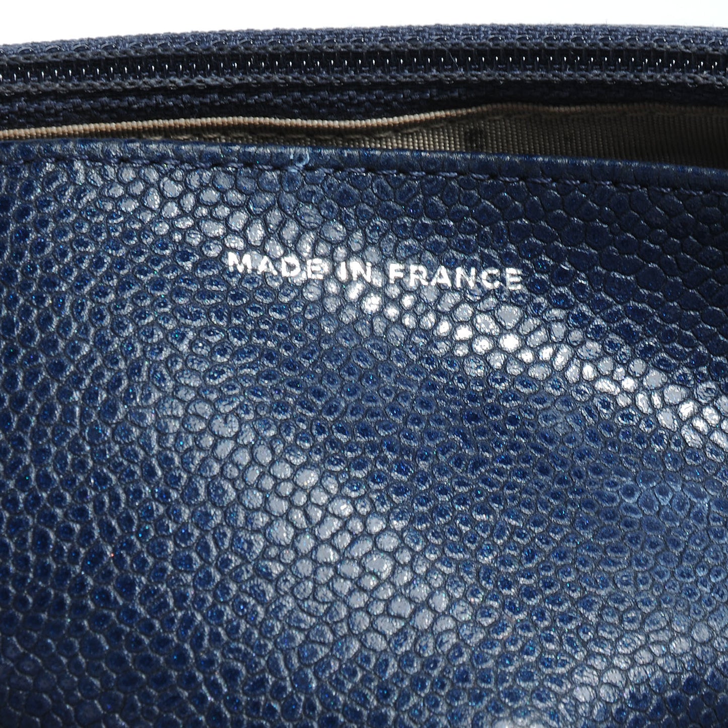 Caviar Half Moon Wallet On Chain WOC Dark Blue