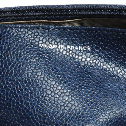 Chanel Caviar Half Moon Wallet On Chain WOC Dark Blue 9 of 10