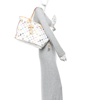 Louis Vuitton LV X TM Monogram Multicolor Neverfull MM White 2 of 10