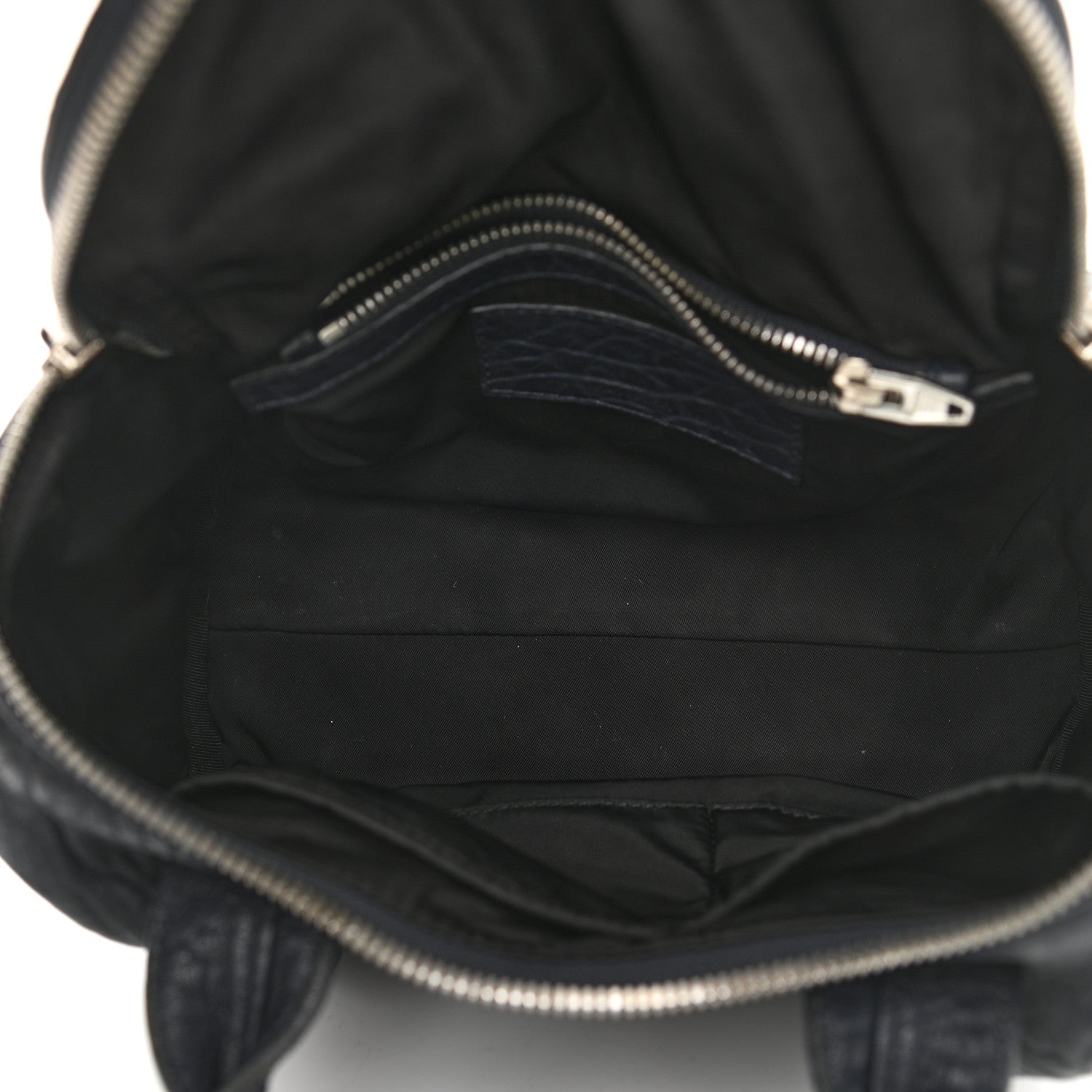 Alexander Wang Pebbled Lambskin Rockie Navy Rhodium Hardware 5 of 11