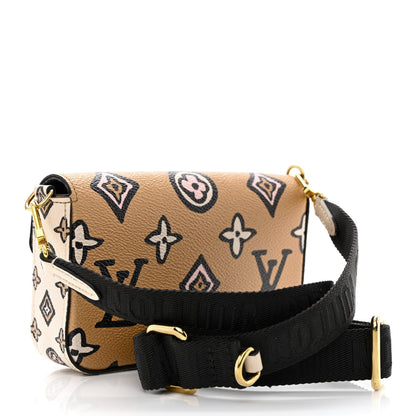 Louis Vuitton Monogram Wild At Heart Felicie Strap & Go Arizona Creme 3 of 10