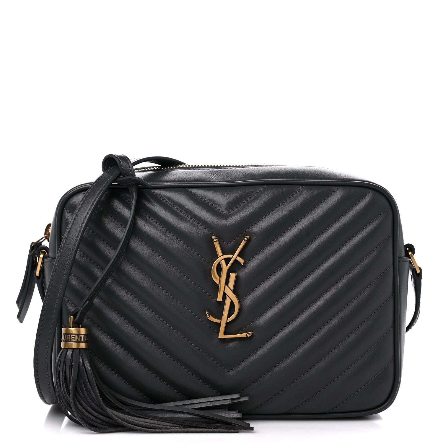 Saint Laurent Calfskin Matelasse Monogram Lou Camera Bag 1 of 12