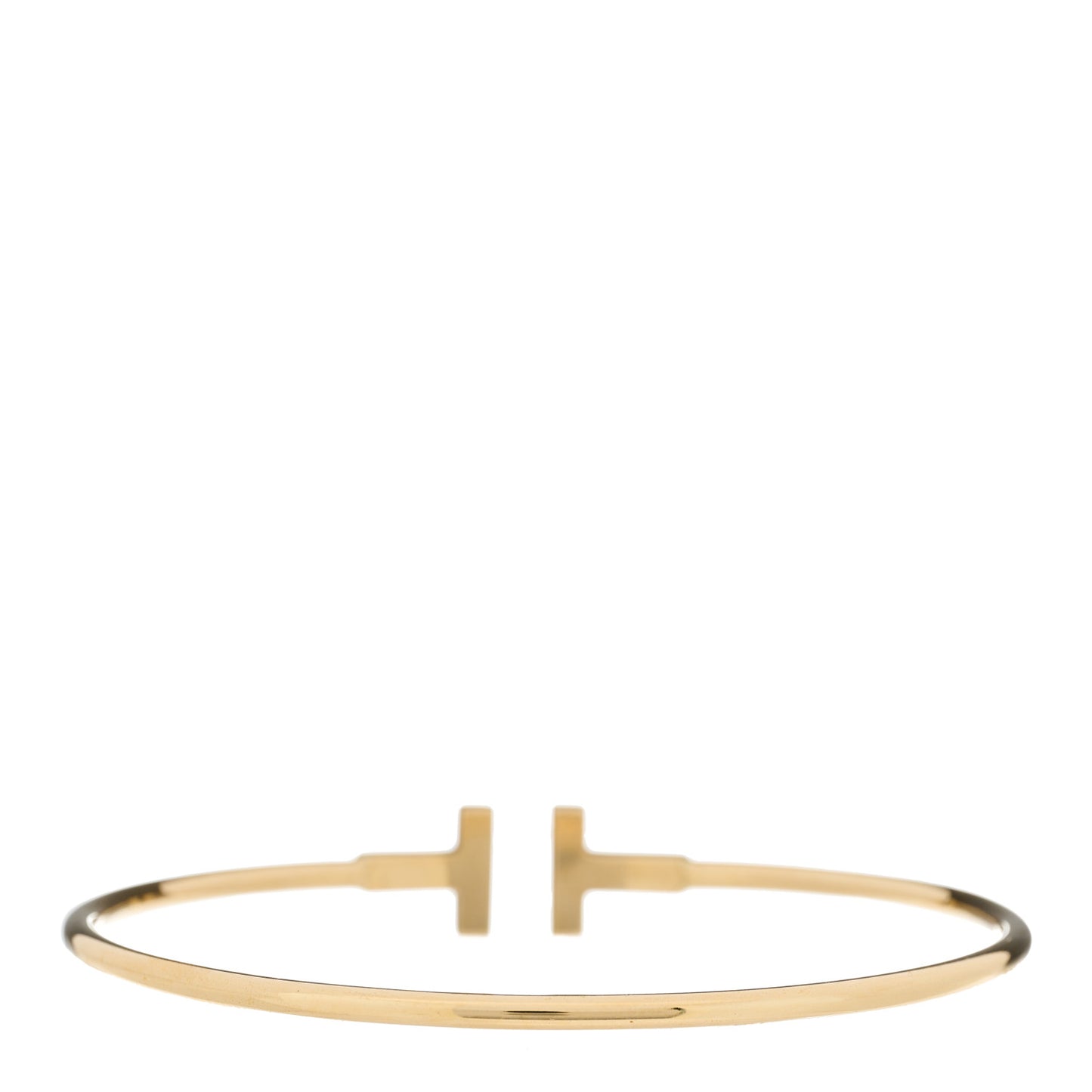 18K Yellow Gold T Wire Bracelet