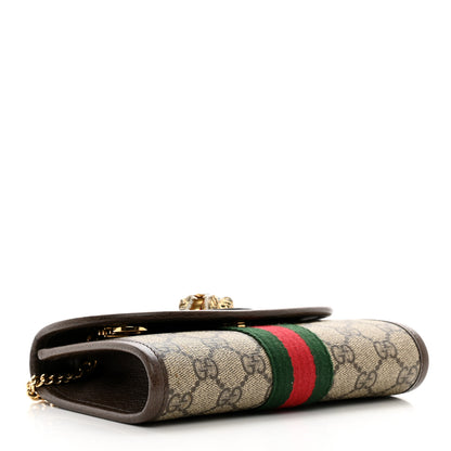 Gucci GG Supreme Monogram Web Mini Rajah Slim Flap Shoulder Bag Beige New Acero 4 of 10