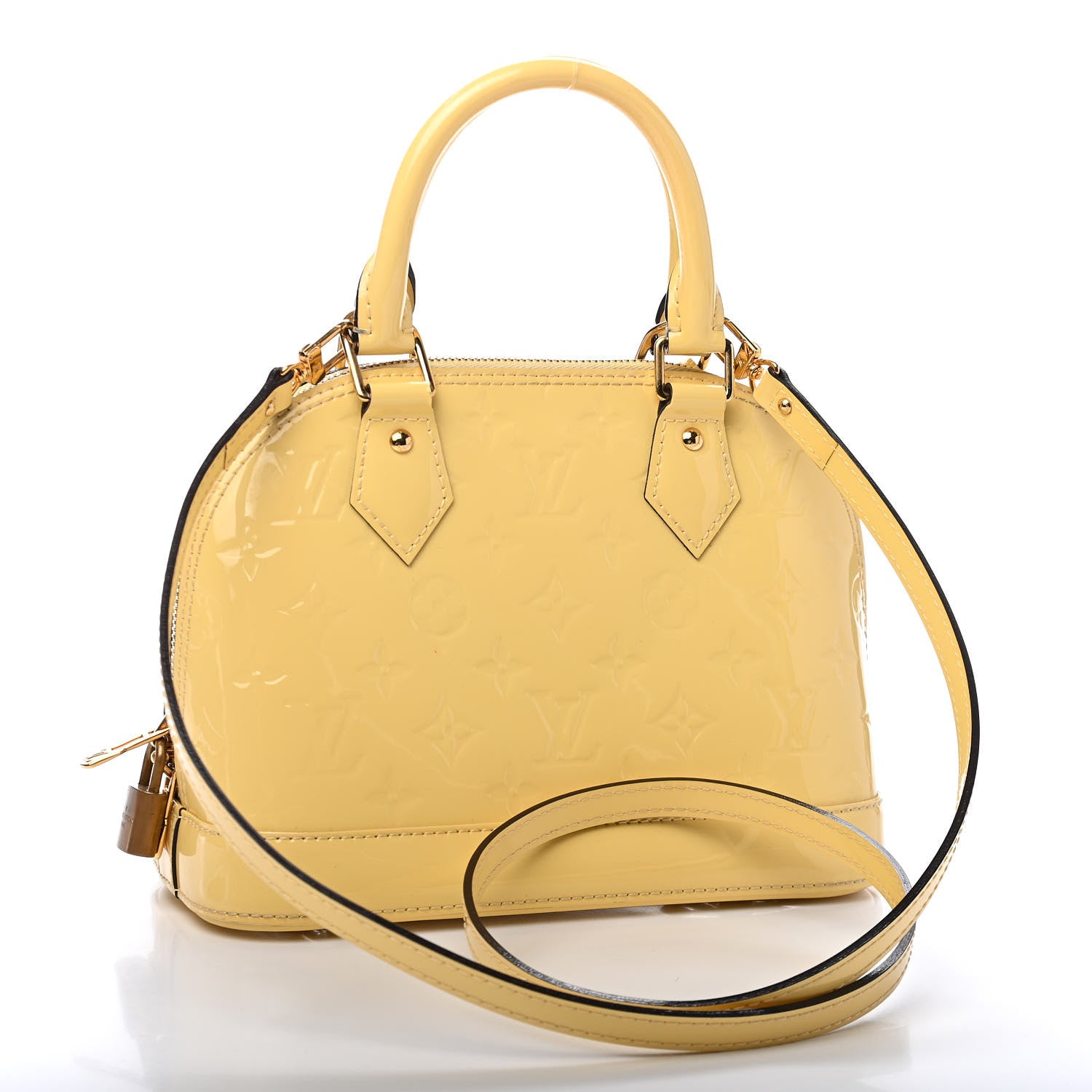 Louis Vuitton Vernis Alma BB Citrine 3 of 10