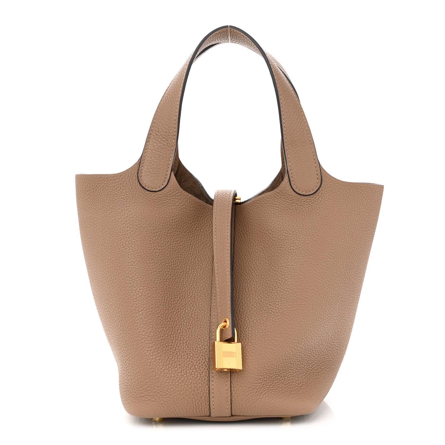 Hermes Taurillon Maurice Picotin Lock 18 PM Beige De Weimar 1 of 11
