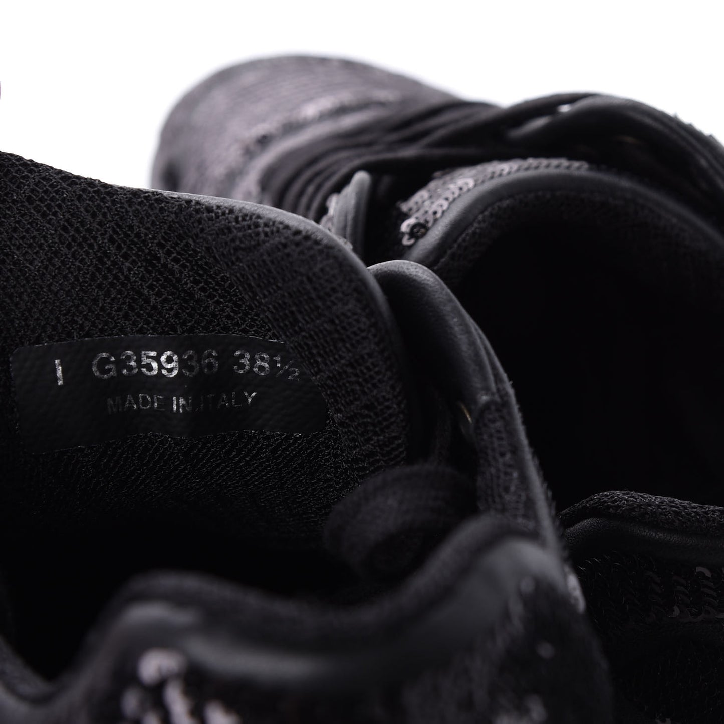 Sequin CC Sneakers 38.5 Black