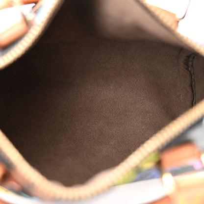 Louis Vuitton Monogram Multicolor Mini Sac HL Speedy Black 5 of 9