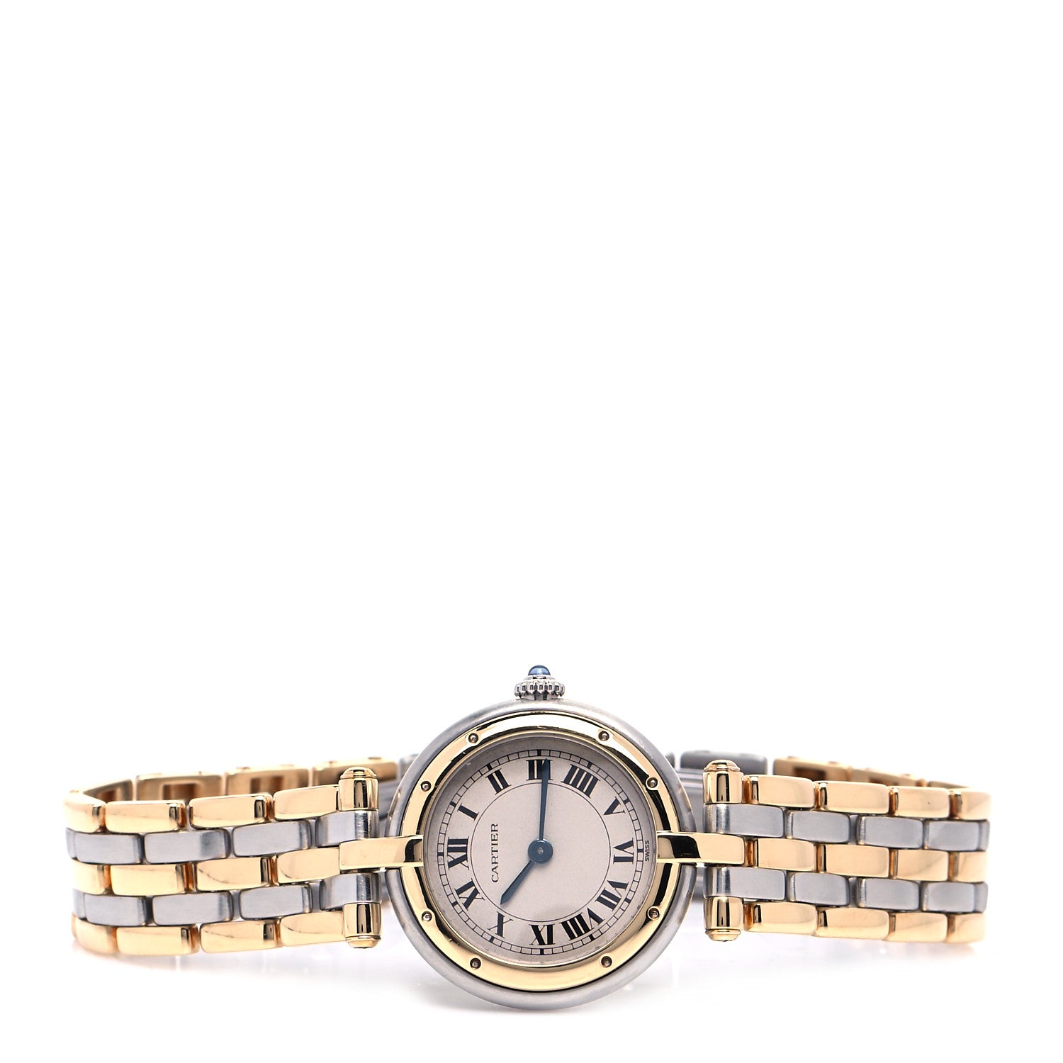 Cartier Stainless Steel 18K Yellow Gold 24mm Panthere Vendome Quartz Watch 2 of 4