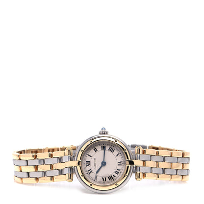 Cartier Stainless Steel 18K Yellow Gold 24mm Panthere Vendome Quartz Watch 2 of 4