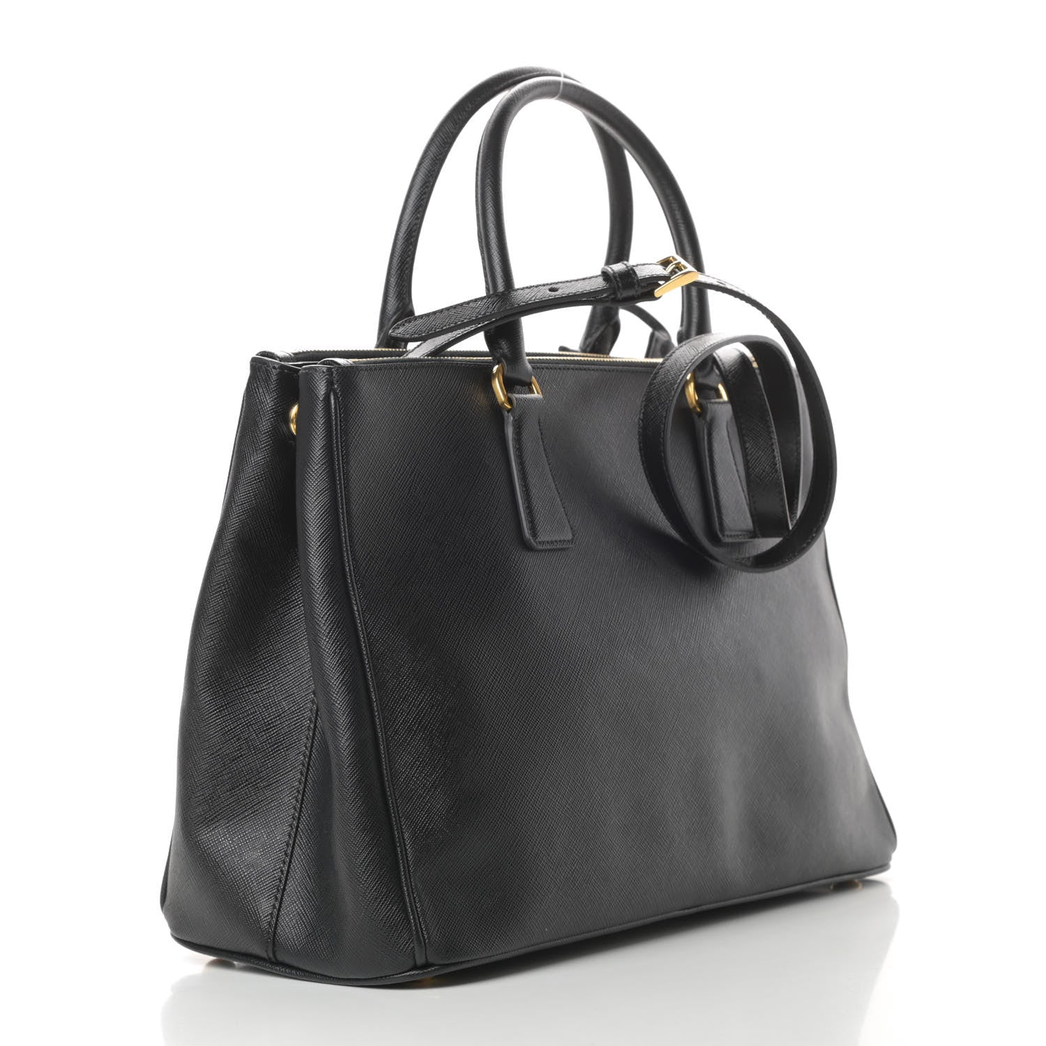 Prada Saffiano Lux Medium Tote Black 3 of 13