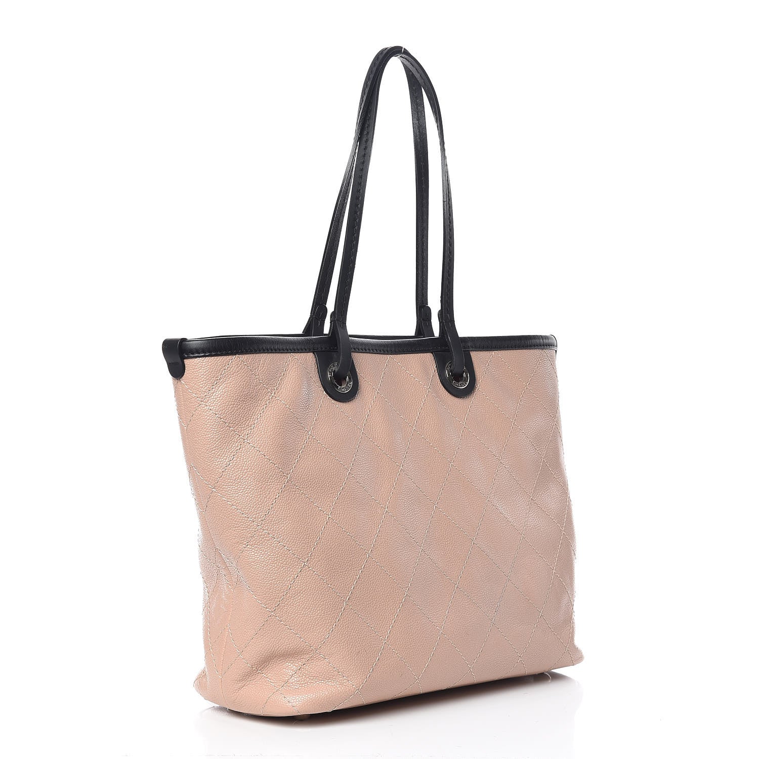 Chanel Grained Calfskin Shopping Fever Tote Light Pink 4 of 13