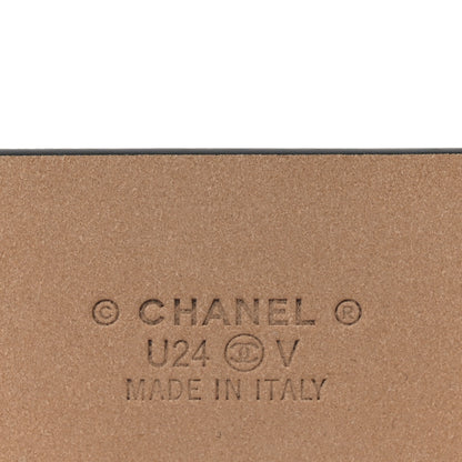 Chanel Calfskin Belt 95 38 Black 5 of 7