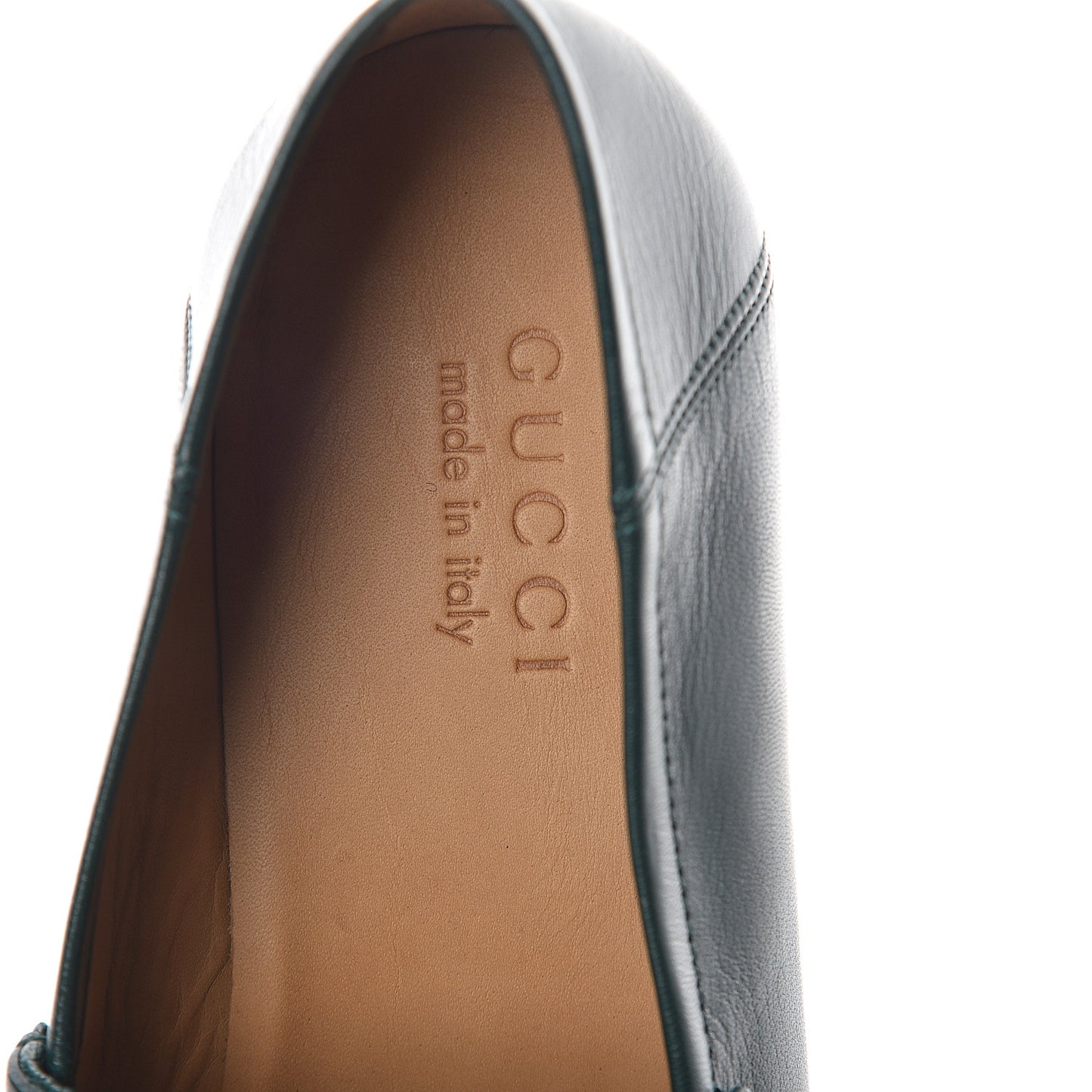 Goatskin Mens Horsebit Loafers 6.5 Verde Satin
