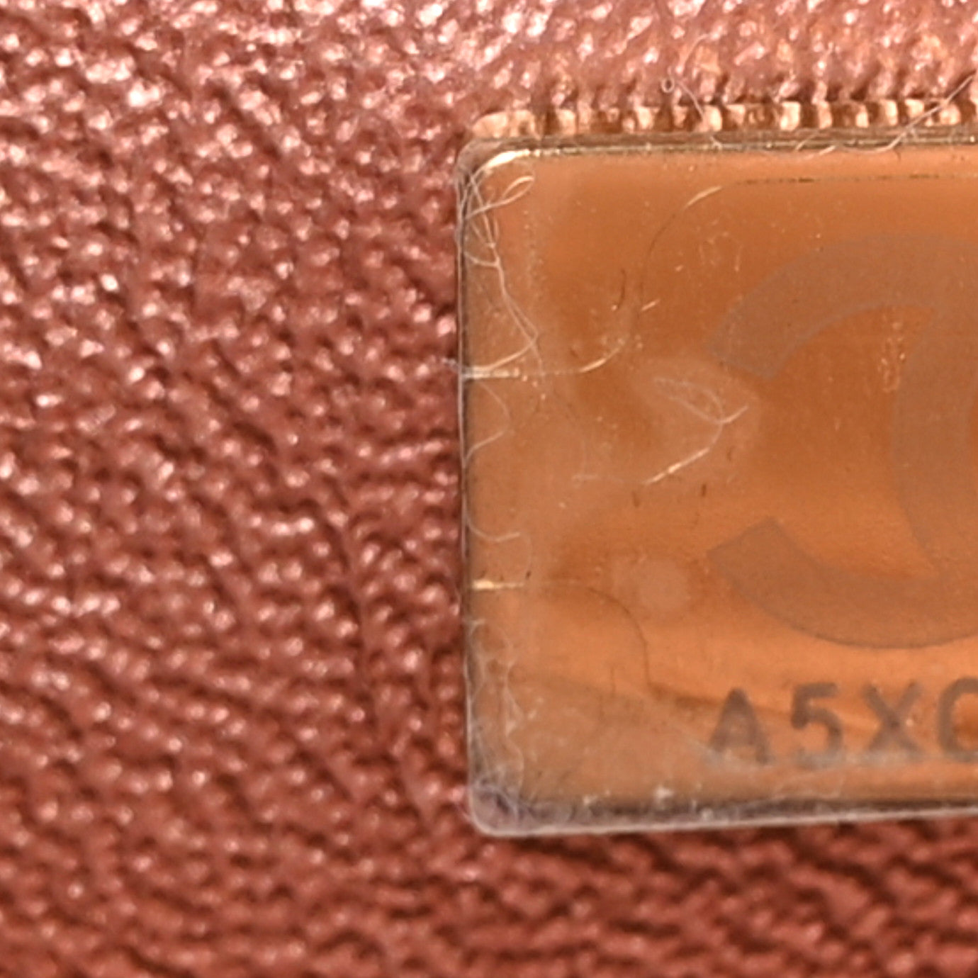Metallic Grained Calfskin Quilted 2.55 Reissue Mini Flap Copper Pink