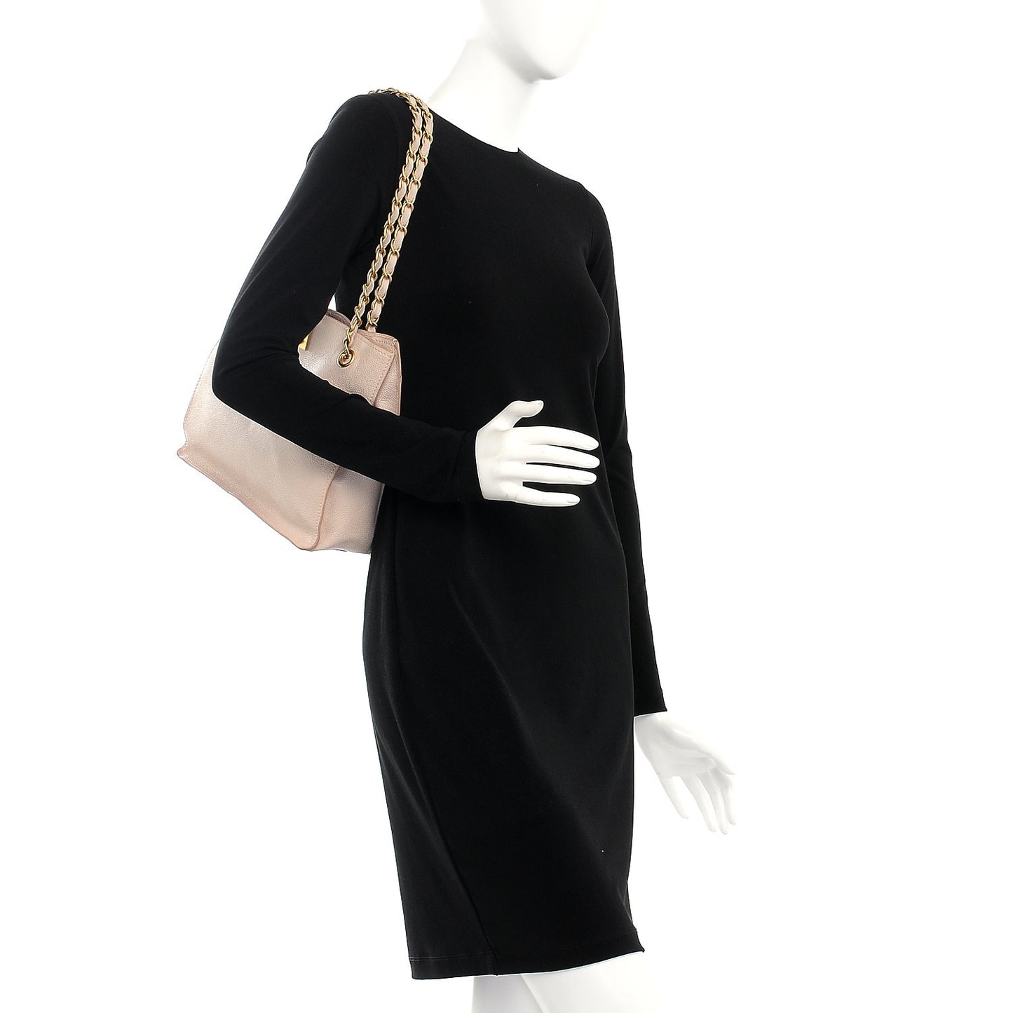 Caviar Shoulder Bag Light Pink