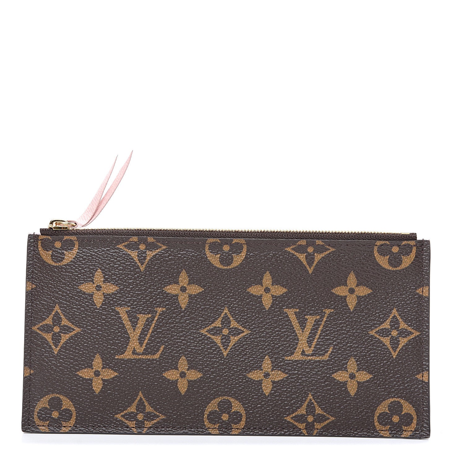 Louis Vuitton Monogram Felicie Chain Wallet Zippered Insert Rose Ballerine 1 of 6