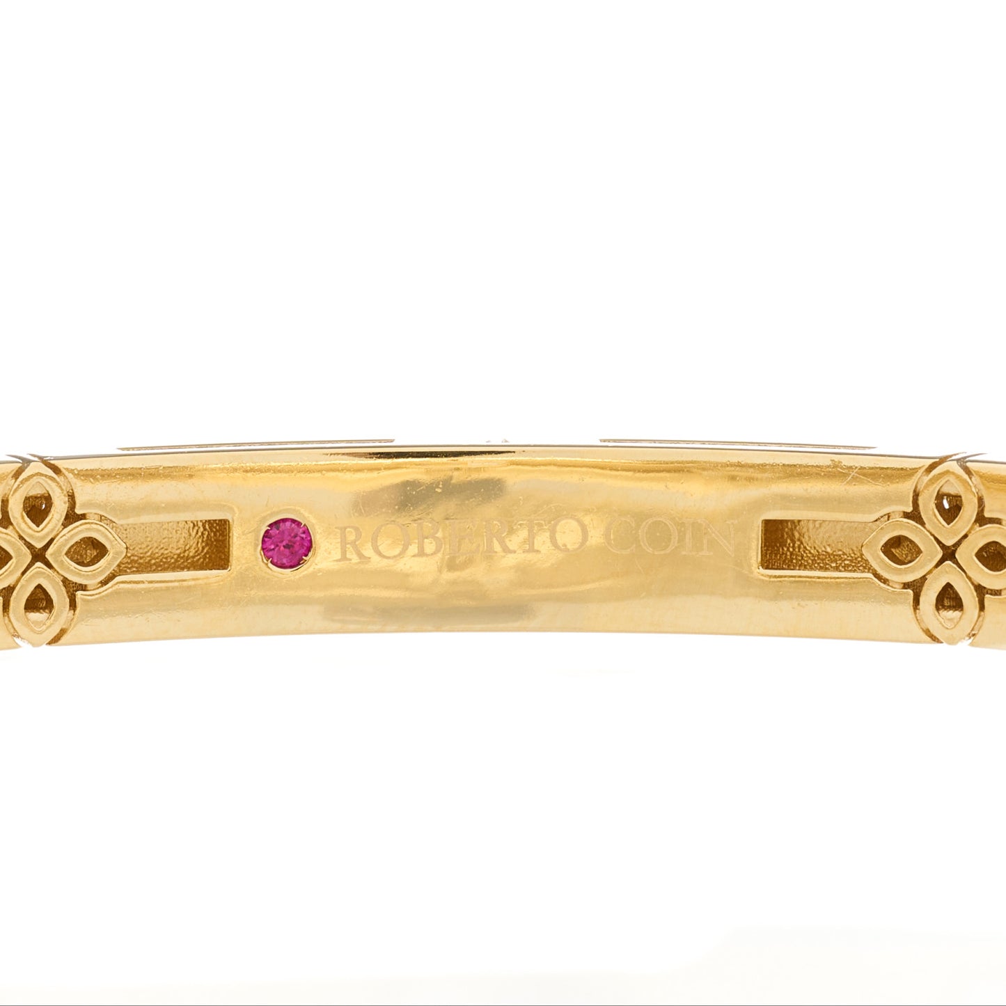 18K Yellow Gold Diamond Medium Love in Verona Bangle Bracelet