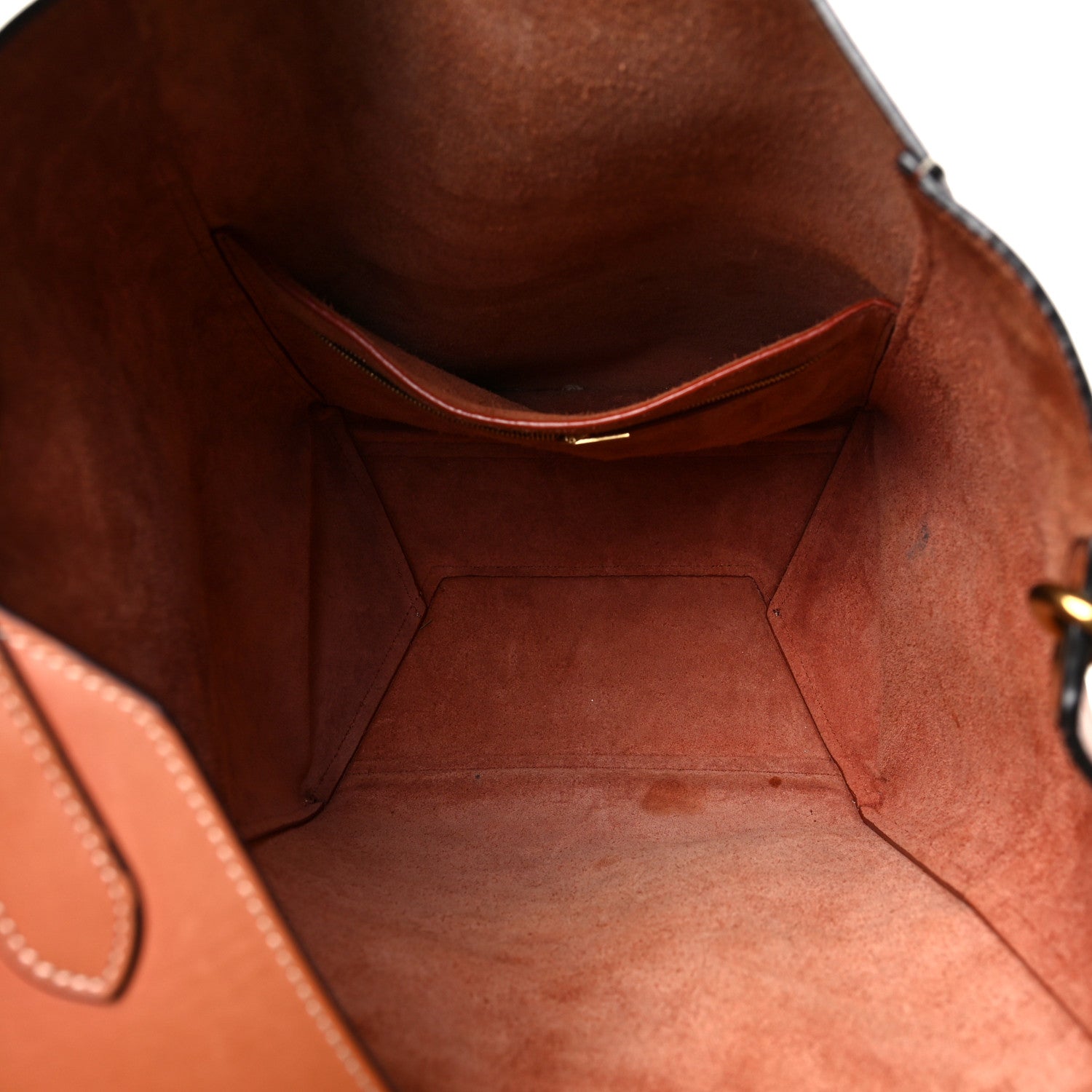 Celine Natural Calfskin Sangle Bucket Bag Terracotta 5 of 10
