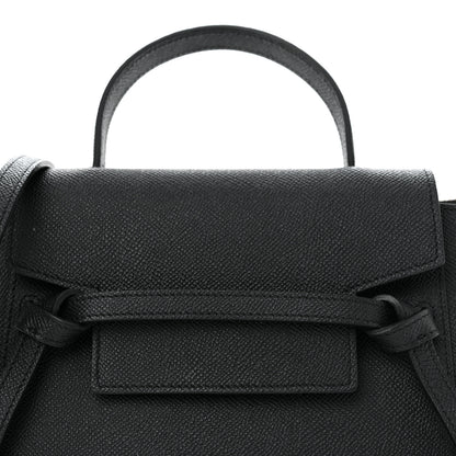Celine Grained Calfskin Nano Belt Bag Black 8 of 12