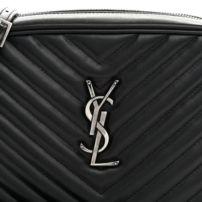 Saint Laurent Calfskin Matelasse Monogram Lou Camera Bag Black 8 of 10