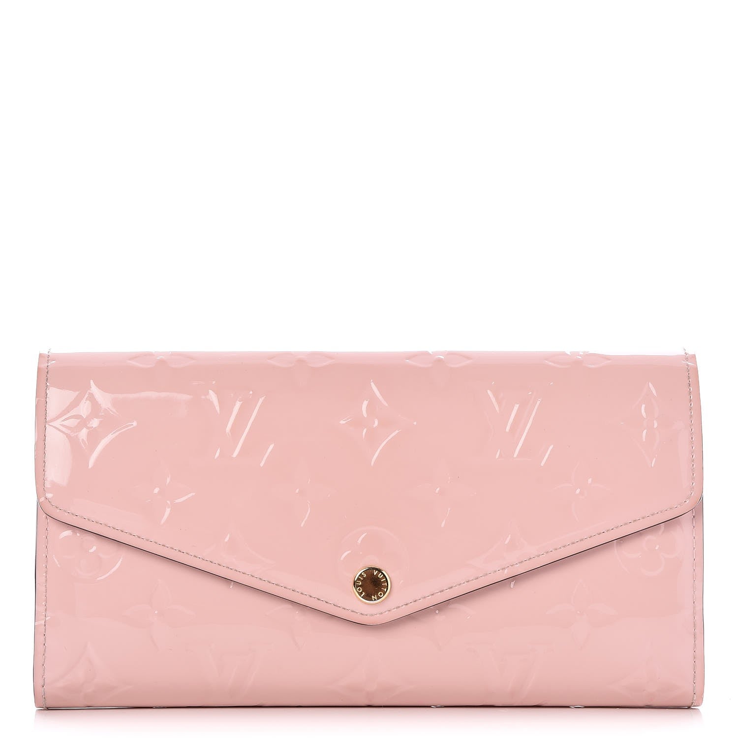 Louis Vuitton Vernis Sarah Wallet NM Rose Ballerine 1 of 7