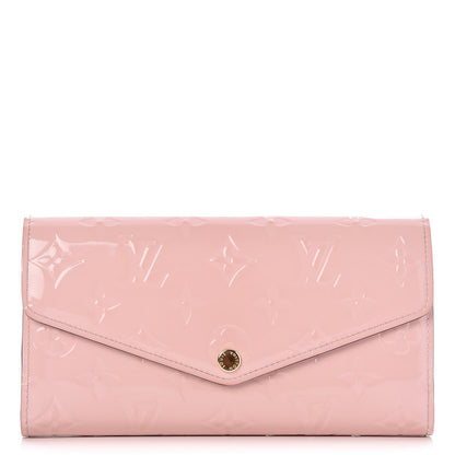 Louis Vuitton Vernis Sarah Wallet NM Rose Ballerine 1 of 7