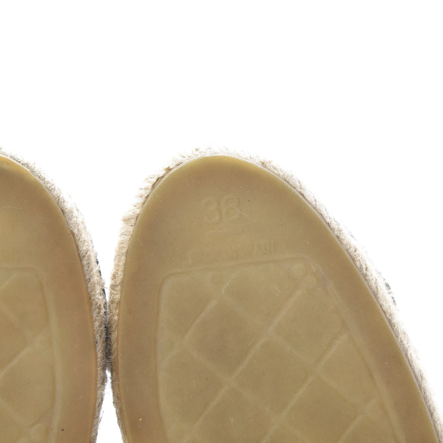 Chanel Lambskin CC Espadrilles 38 Dark Grey 6 of 13