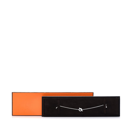 Hermes 18K White Gold Diamond Finesse Bracelet SH 5 of 5