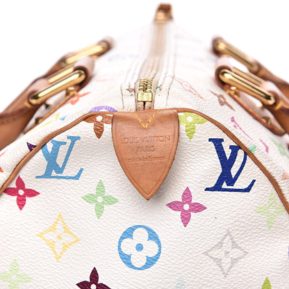 Louis Vuitton Monogram Multicolor Speedy 30 White 7 of 16
