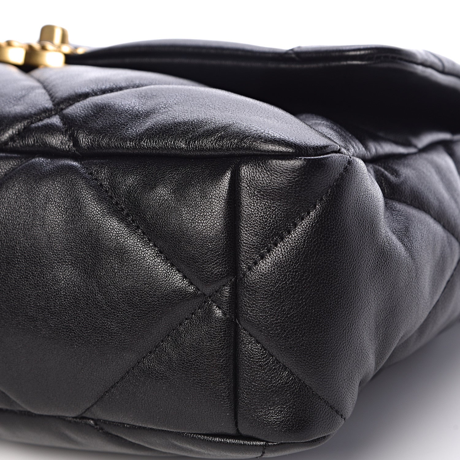 Chanel Lambskin Quilted Large 19 Flap Black 10 of 11