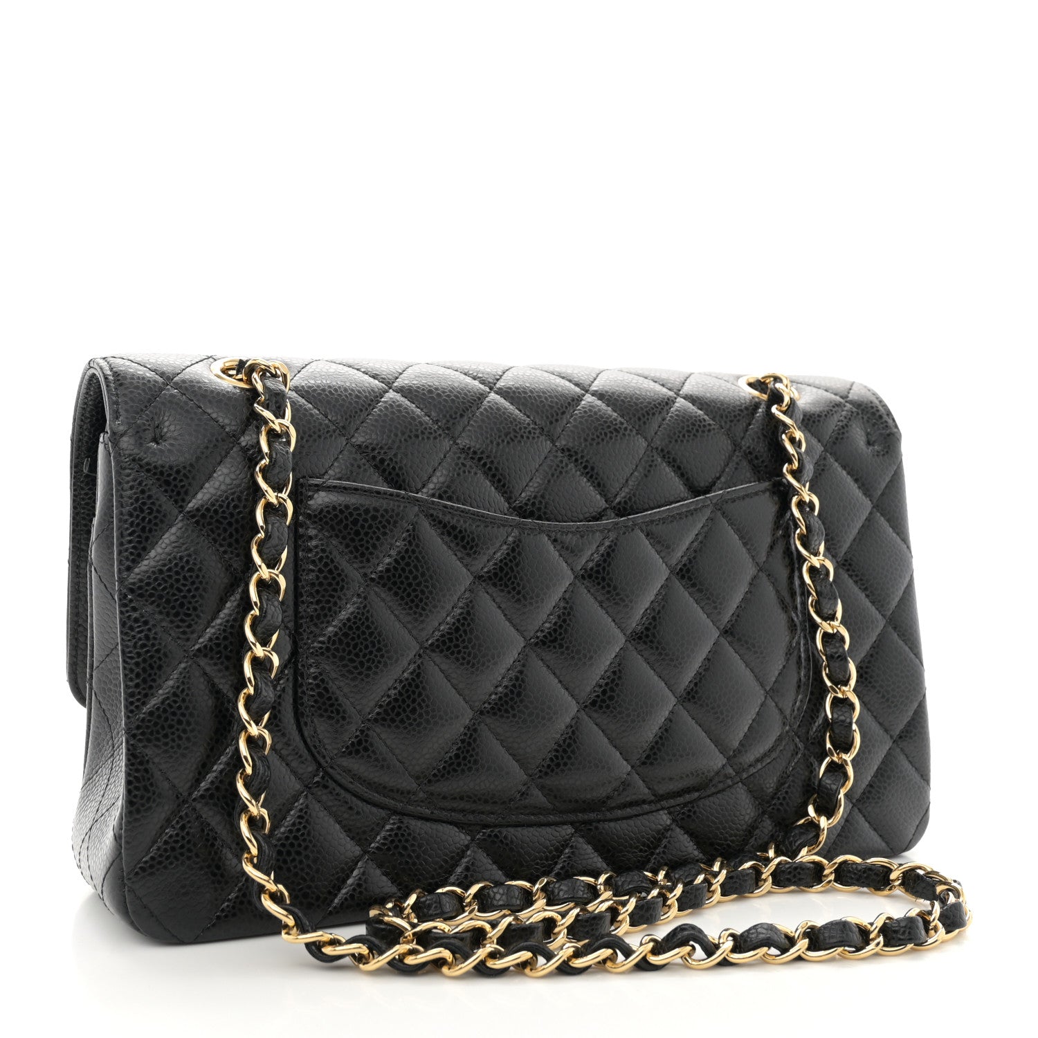 Chanel Caviar Quilted Medium Double Flap Black 3 of 11