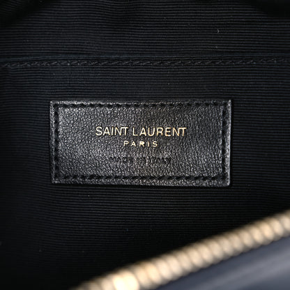 Saint Laurent Calfskin Matelasse Monogram Lou Camera Bag Deep Marine 6 of 10