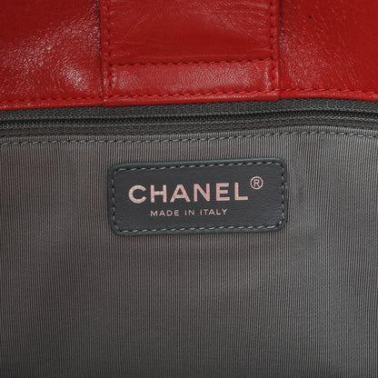 Chanel Lambskin Executive Cerf Shopper Tote Red 6 of 12