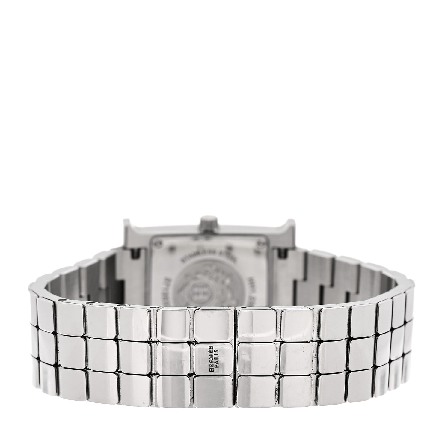 Stainless Steel Diamond Bezel Mother of Pearl 21mm Heure H Hour Quartz Watch