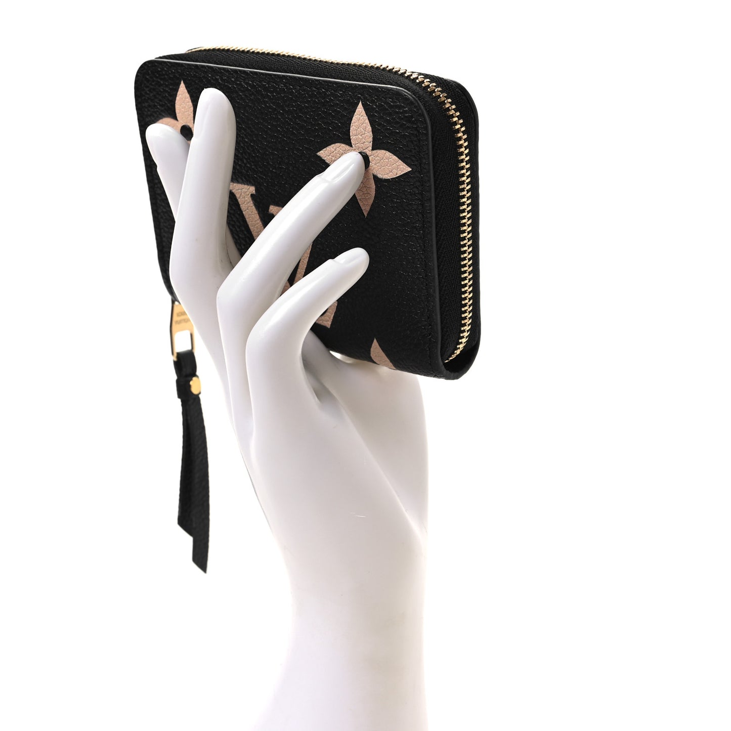 Empreinte Monogram Giant Zippy Coin Purse Black Beige