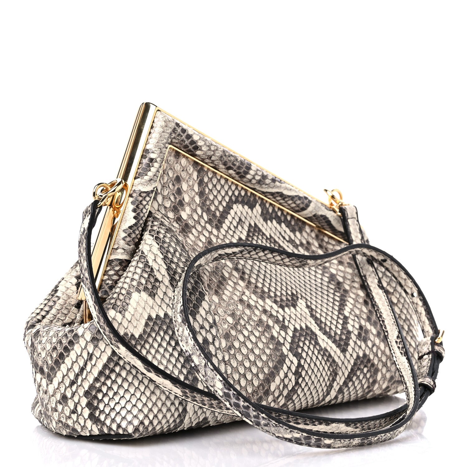 Fendi Snakeskin Small Fendi First Daisy Roccia 3 of 9