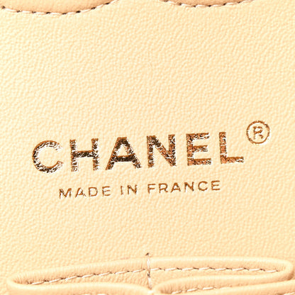 Chanel Caviar Quilted Medium Double Flap Beige 6 of 10