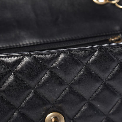 Chanel Lambskin Quilted Mini Rectangular Flap Black 9 of 10