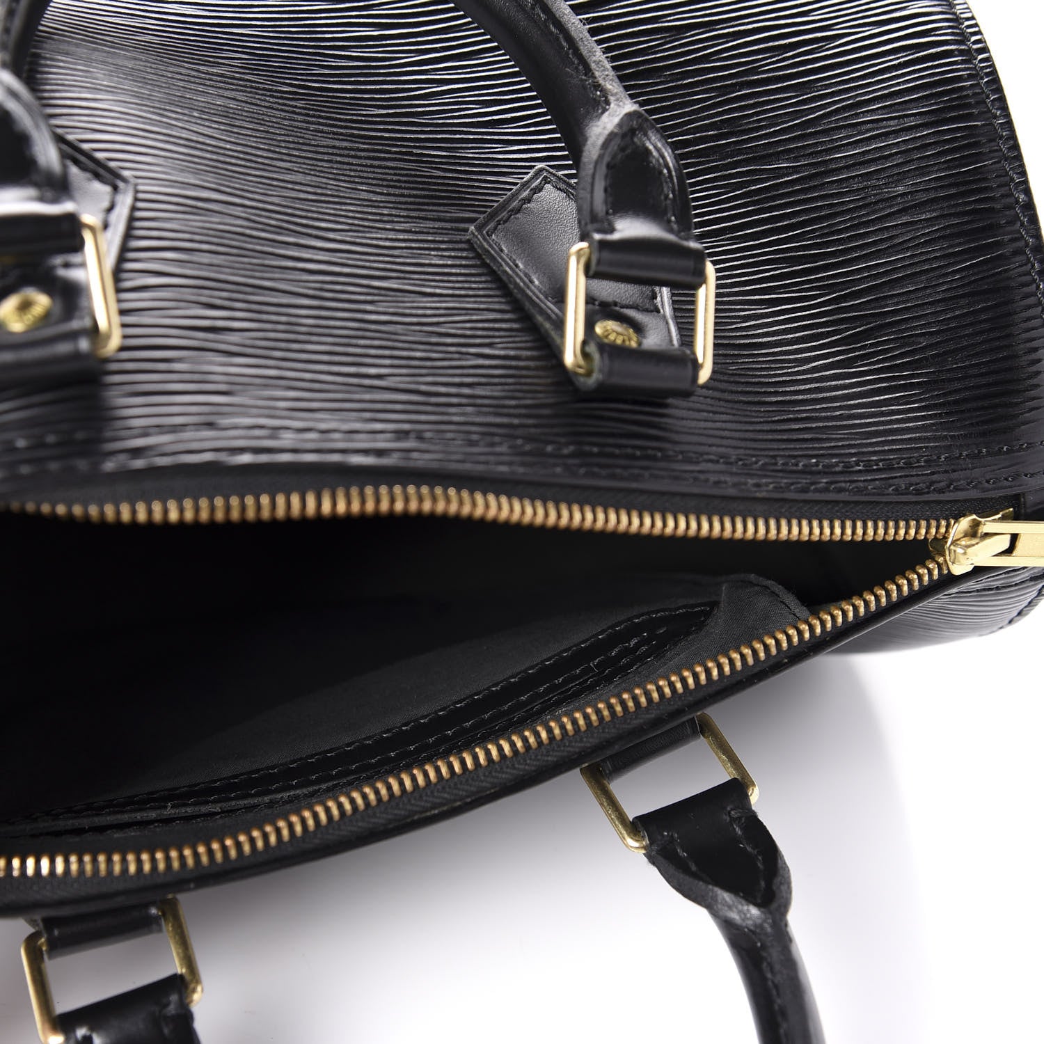 Louis Vuitton Epi Speedy 25 Black 5 of 11