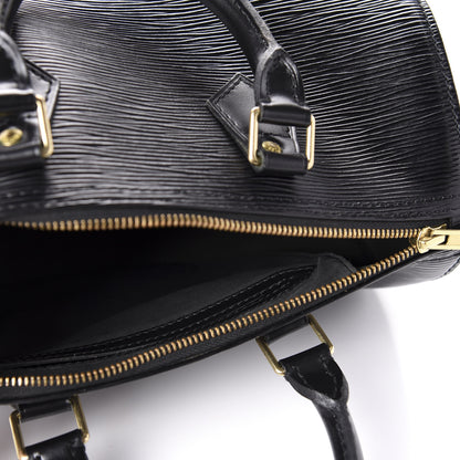 Louis Vuitton Epi Speedy 25 Black 5 of 11