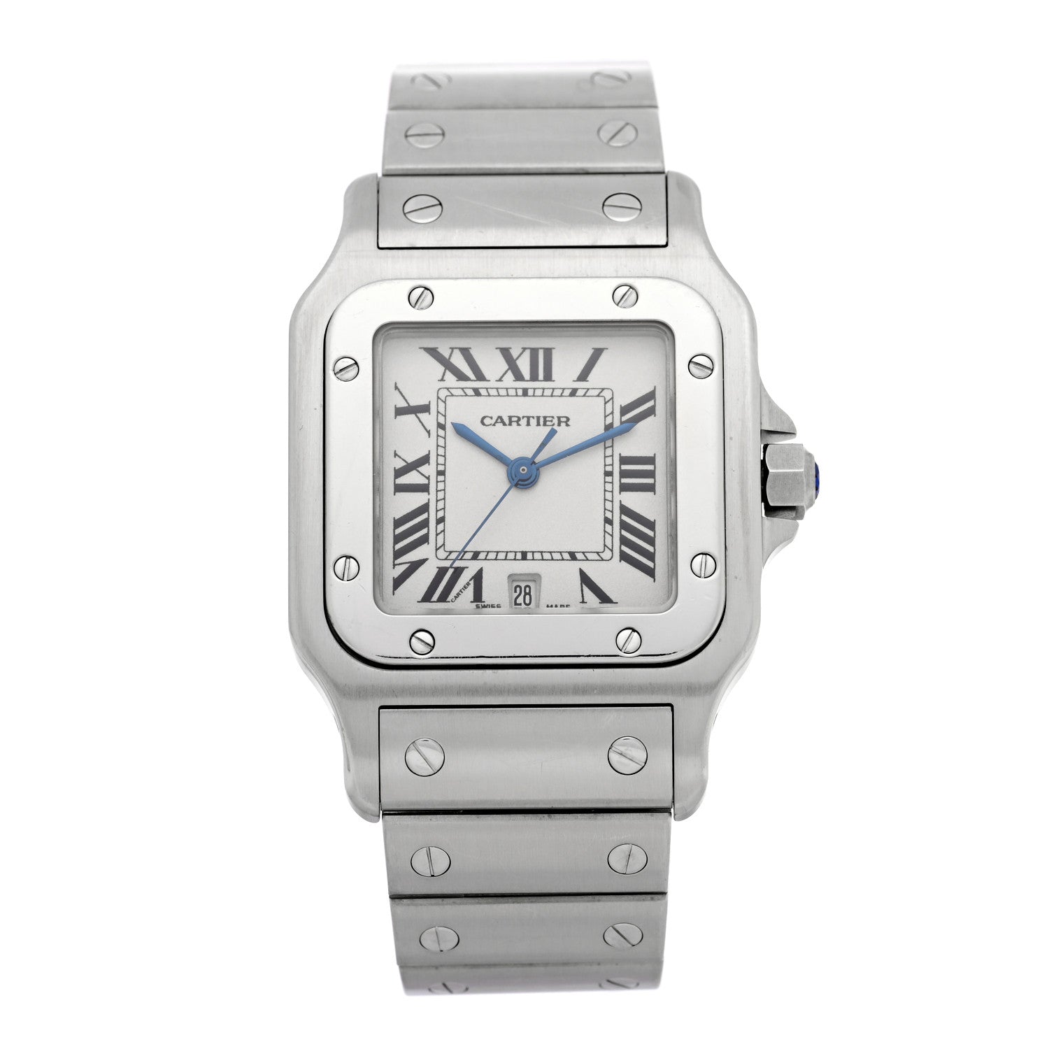 Cartier Stainless Steel 29mm Santos De Cartier Galbee Quartz Watch 1 of 4