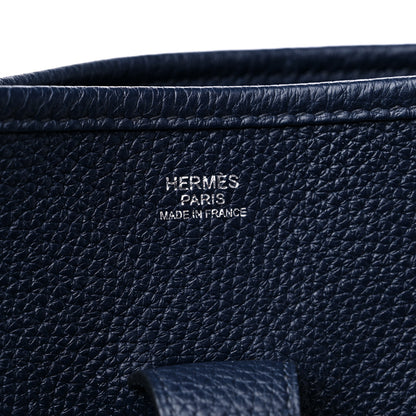 Hermes Taurillon Clemence Evelyne III GM Bleu Nuit 6 of 11