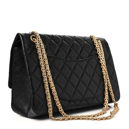 Chanel Aged Calfskin Quilted 2.55 Reissue 226 Flap Black 3 of 9