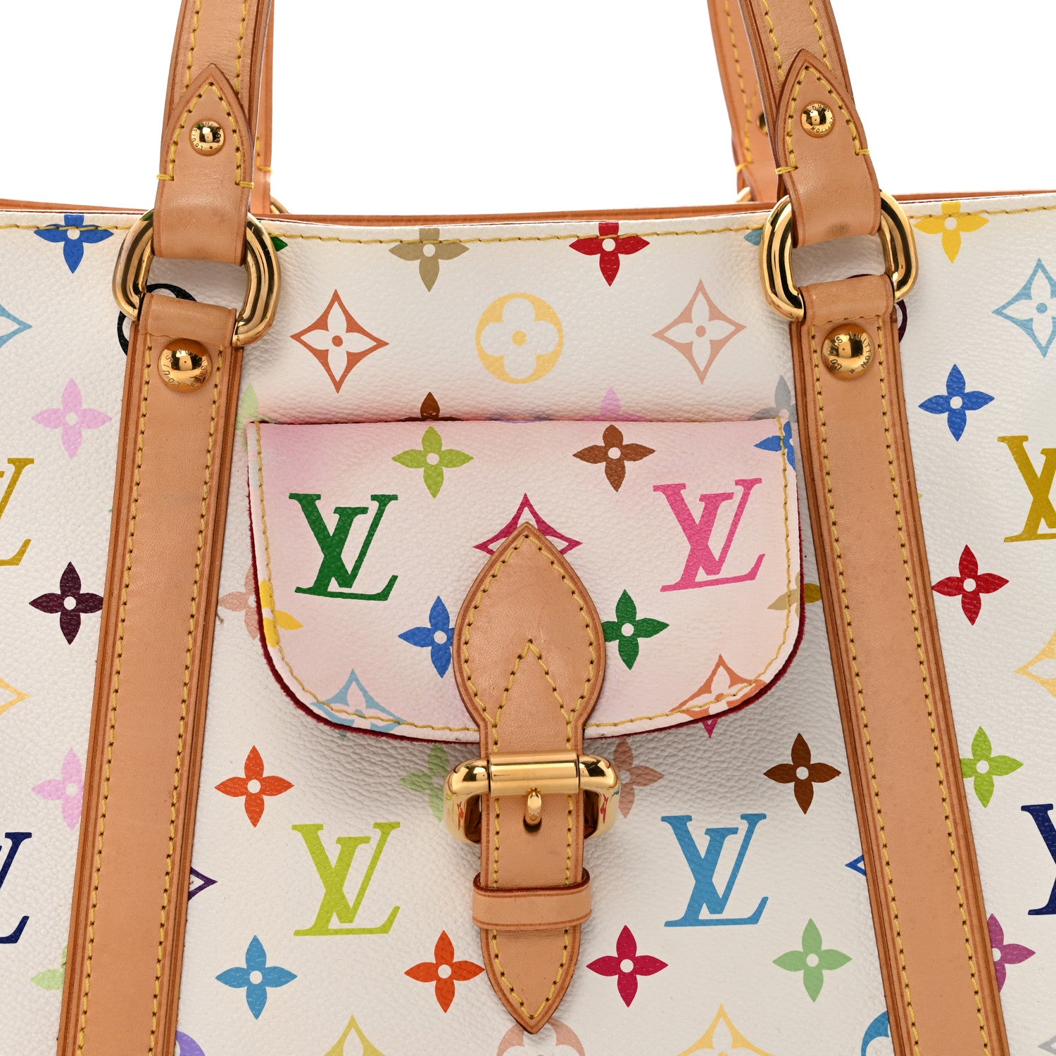 Louis Vuitton Monogram Multicolor Aurelia MM White 7 of 11