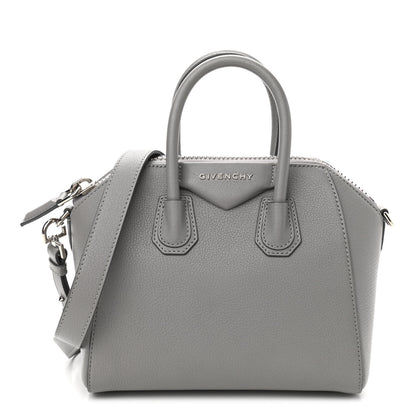 Givenchy Sugar Goatskin Mini Antigona Pearl Grey 1 of 12