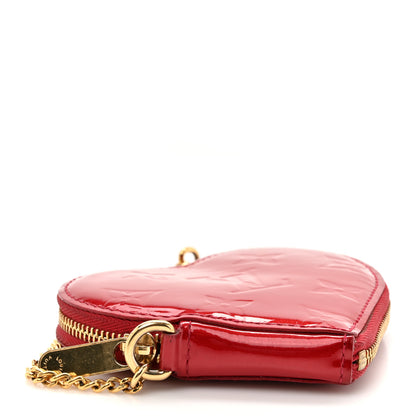 Louis Vuitton Vernis Coeur Heart Coin Purse Pomme D'Amour 4 of 10