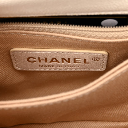 Chanel Iridescent Caviar Quilted Extra Mini Coco Handle Flap White 6 of 10