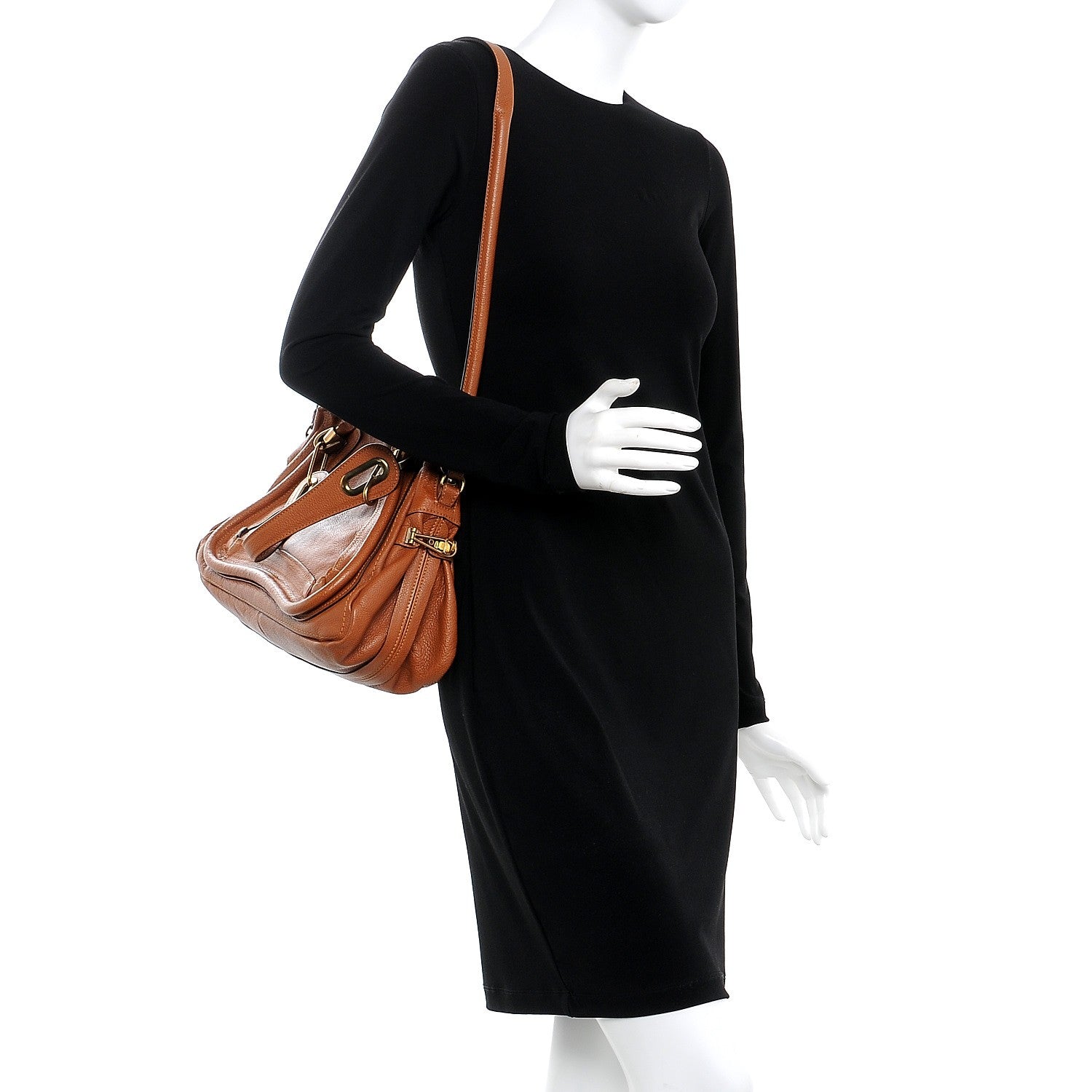 Chloe Calfskin Medium Paraty Brown Delight 2 of 10