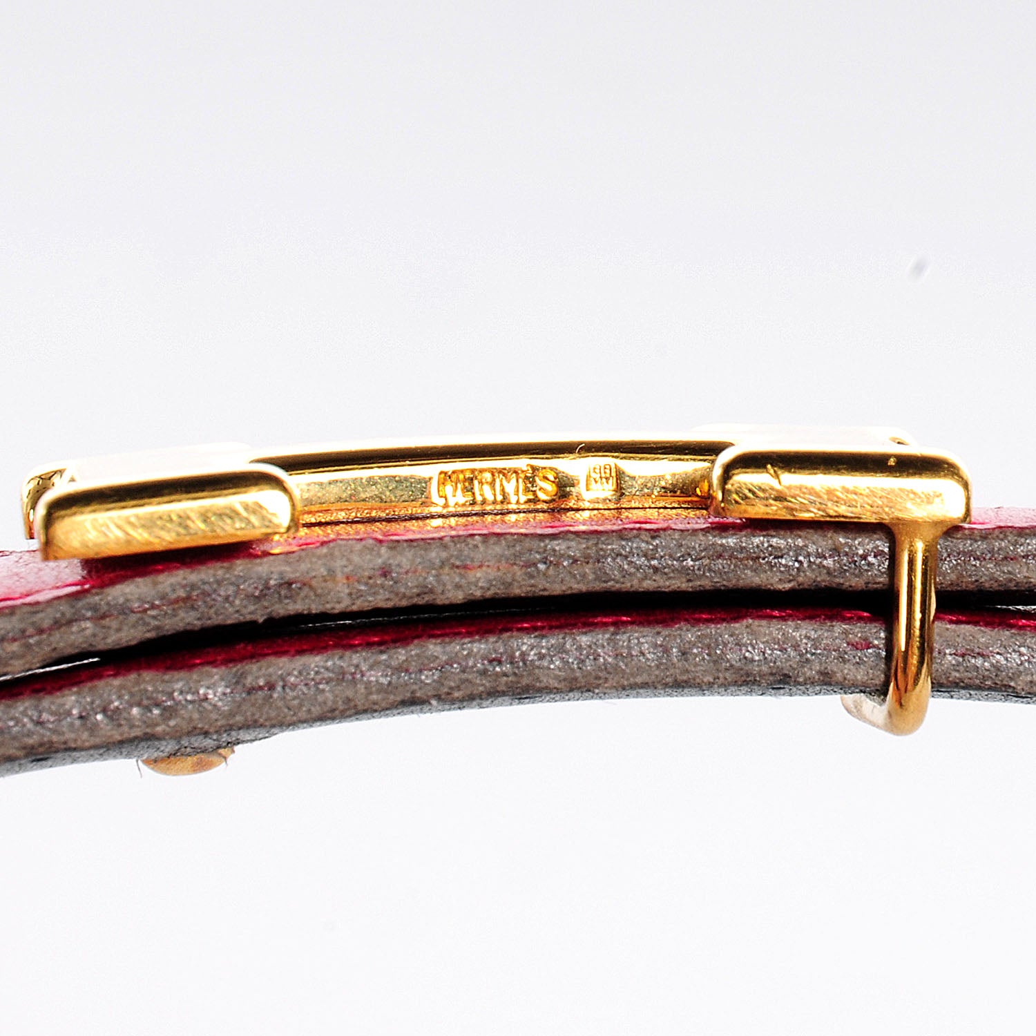 Hermes Box Constance 18mm H Belt 70 Rouge Vif Noir 5 of 6
